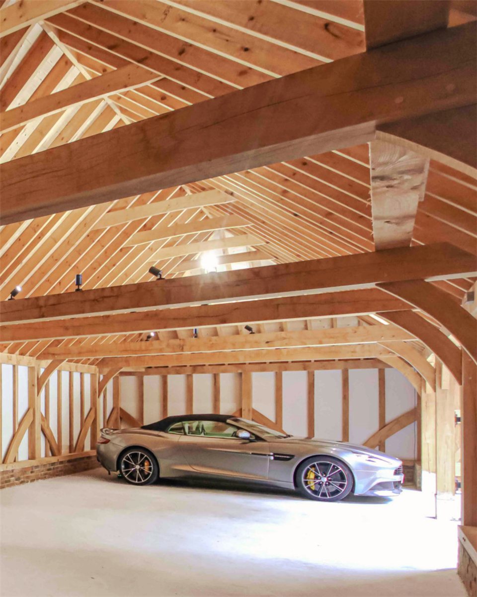 Custom car barn built by Thomas Construction in Connecticut